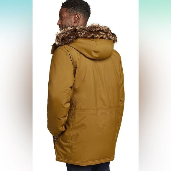 Eddie Bauer Men's Mt Superior Down Parka size Large Tan NWT in packaging - Picture 2 of 6